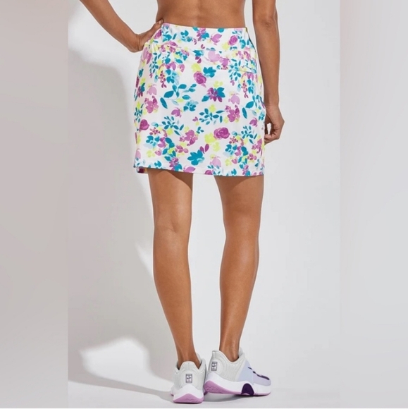Coolibar Multi Color Floral Corta Tennis/ Pickleball Skirt/Skort Sz M - Picture 1 of 13